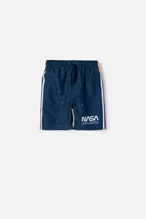 PANTALONETA DE BAÑO DE NASA AZUL PARA NIÑO