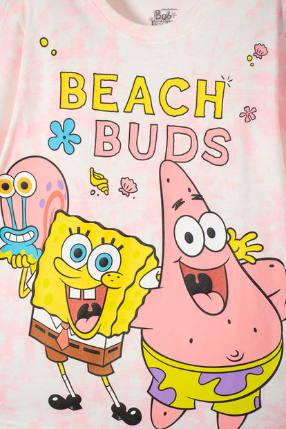 CAMISETA BOB ESPONJA MANGA CORTA PARA NIÑA