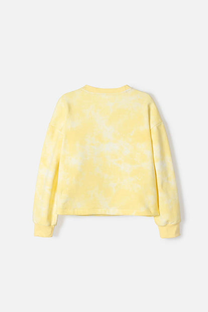 BUZO DE BOB ESPONJA CERRADO AMARILLO PARA NIÑA