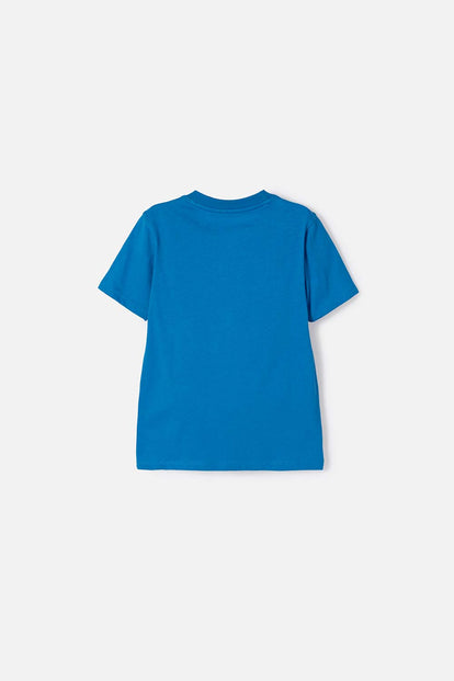 CAMISETA DE SUPERMAN MANGA CORTA AZUL PARA NIÑO