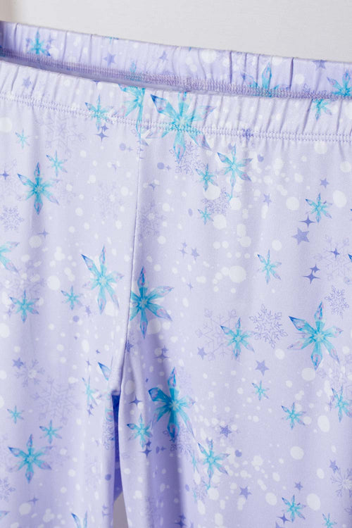 PIJAMA DE FROZEN MANGA CORTA LAVANDA PARA NIÑA
