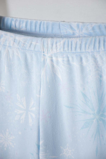 PIJAMA DE FROZEN PANTALON LARGO AZUL CIELO PARA NIÑA