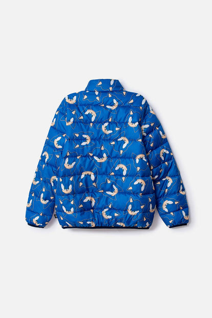 CHAQUETA DE SONIC CON CIERRE AZUL PARA NIÑO