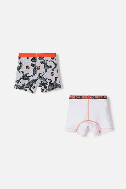 PACK X2 BOXER DE JURASSIC WORLD MULTICOLOR PARA NIÑO