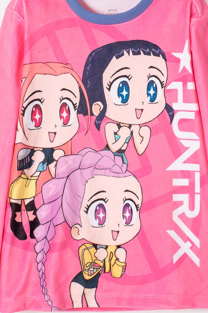 PIJAMA DE K- POP DEMON HUNTERS MULTICOLOR PARA NIÑA