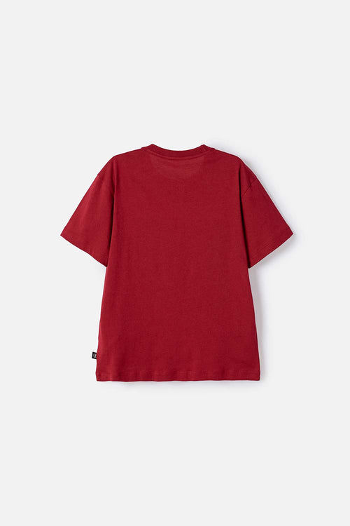 CAMISETA DE HARRY POTTER MANGA CORTA ROJO PARA NIÑO