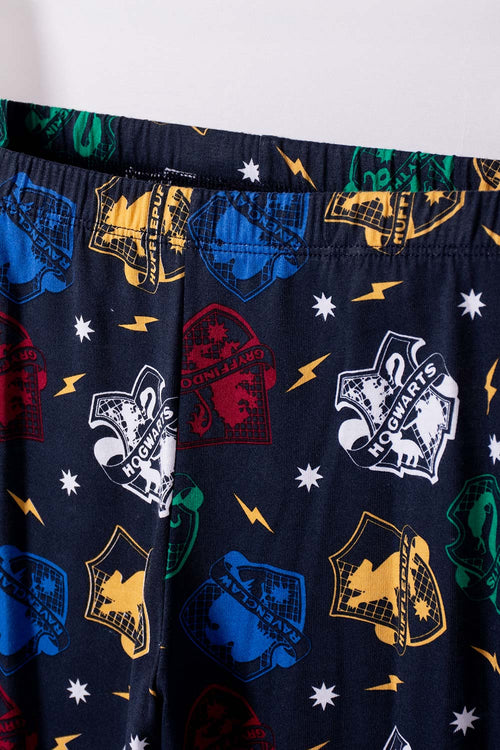 PIJAMA DE HARRY POTTER PANTALÓN LARGO BLANCO Y AZUL PARA NIÑO