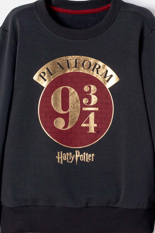 CONJUNTO DE HARRY POTTER PANTALÓN LARGO GRIS PARA NIÑO