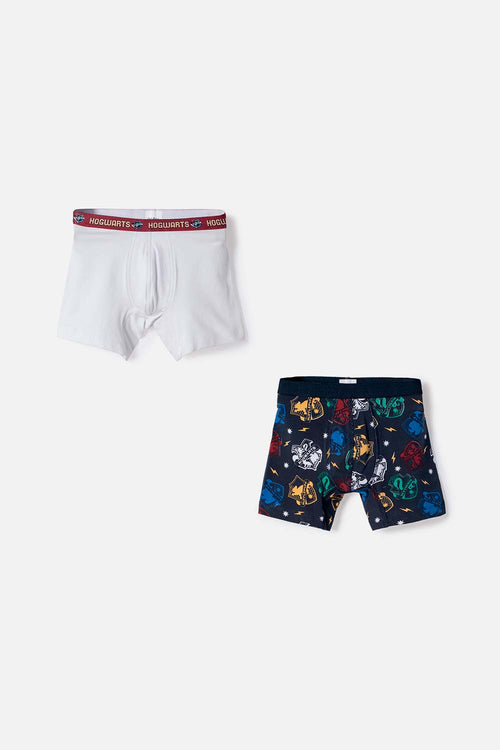 PACK X2 BOXER DE HARRY POTTER MULTICOLOR PARA NIÑO
