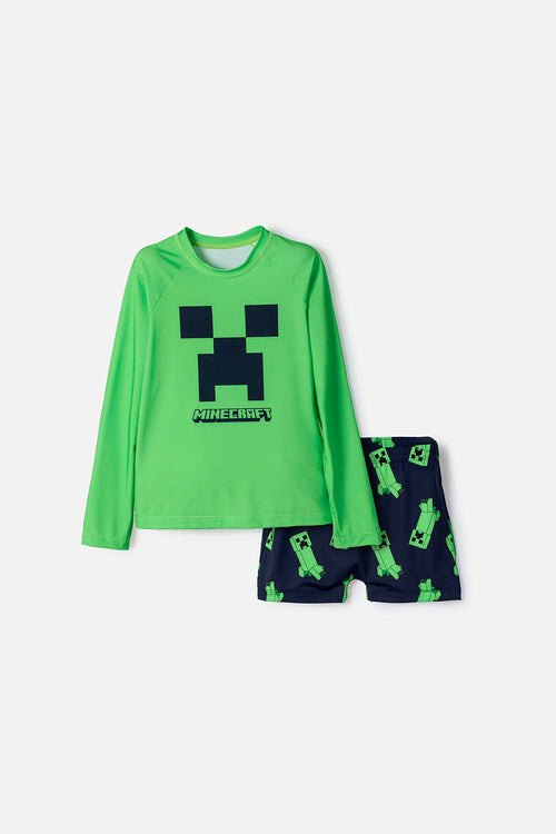 CONJUNTO DE BAÑO DE MINECRAFT PARA NIÑO