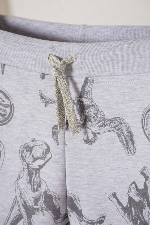 CONJUNTO DE JURASSIC WORLD CON JOGGER GRIS PARA NIÑO