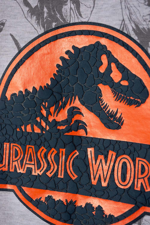 CONJUNTO DE JURASSIC WORLD CON JOGGER GRIS PARA NIÑO