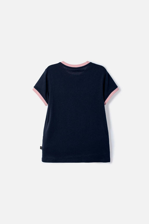 CAMISETA DE HARRY POTTER MANGA CORTA AZUL PARA NIÑA