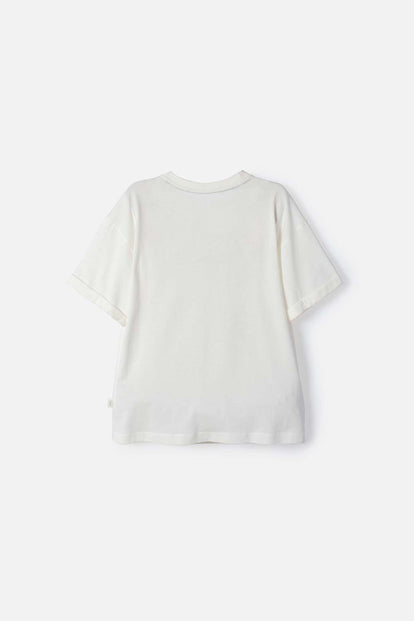 CAMISETA DE HARRY POTTER MANGA CORTA MARFIL PARA NIÑA