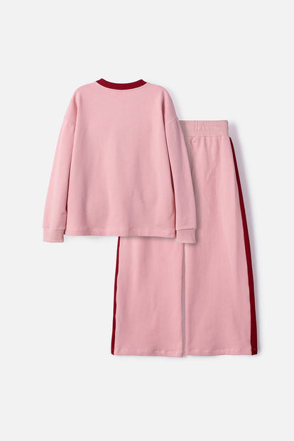 CONJUNTO DE HARRY POTTER CON PANTALÓN LARGO ROSADO PARA NIÑA