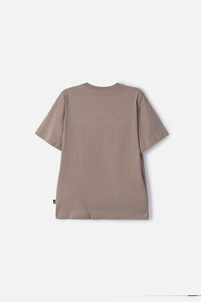 CAMISETA DE MANDALORIAN MANGA CORTA TAUPE PARA NIÑO