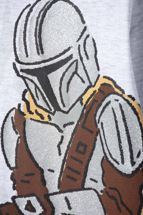 CAMISETA DE MANDALORIAN MANGA CORTA MULTICOLOR PARA NIÑO
