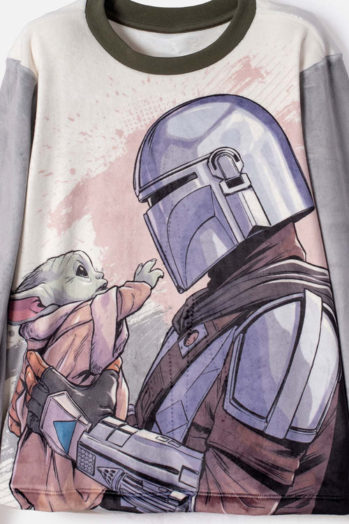 PIJAMA DE MANDALORIAN PANTALÓN LARGO PARA NIÑO