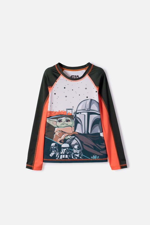 CAMISETA DE BAÑO DE MANDALORIAN PARA NIÑO