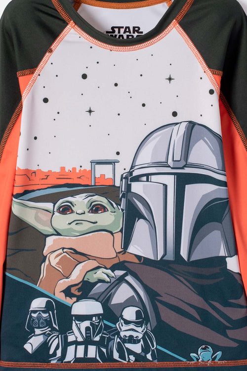 CAMISETA DE BAÑO DE MANDALORIAN PARA NIÑO