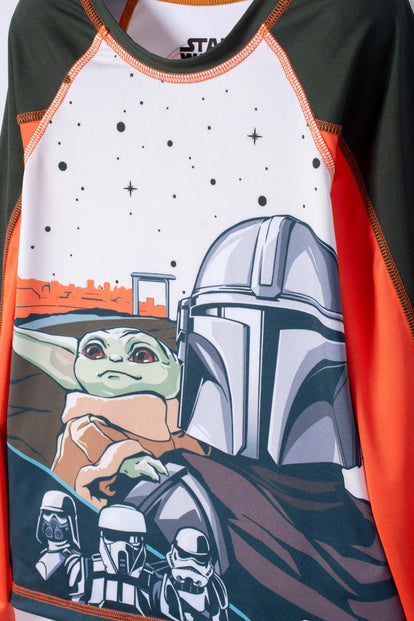 CAMISETA DE BAÑO DE MANDALORIAN PARA NIÑO