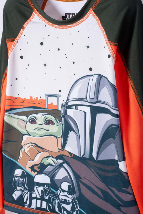 CAMISETA DE BAÑO DE MANDALORIAN PARA NIÑO