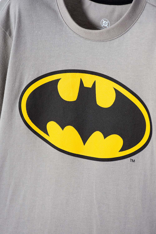 CAMISETA DE BATMAN MANGA CORTA GRIS PARA NIÑO