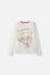 CAMISETA DE HARRY POTTER MANGA LARGA MARFIL PARA NIÑA