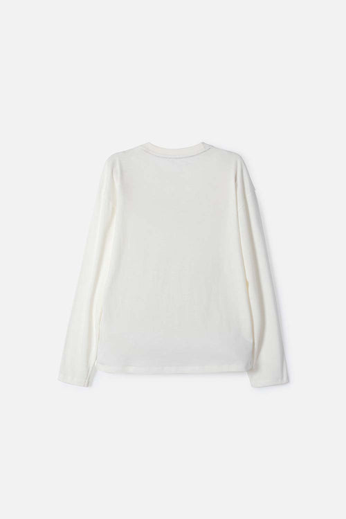 CAMISETA DE HARRY POTTER MANGA LARGA MARFIL PARA NIÑA