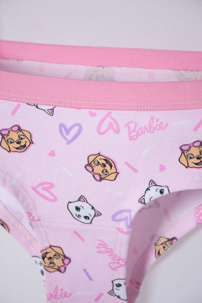 CONJUNTO DE TOP Y PANTY DE BARBIE MULTICOLOR PARA NIÑA