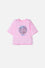CAMISETA DE K-POP DEMON HUNTER MANGA CORTA ROSADO PARA NIÑA