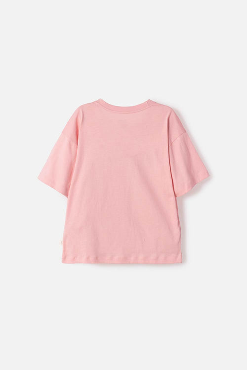 CAMISETA DE TOY STORY MANGA CORTA PALO DE ROSA P'ARA NIÑA
