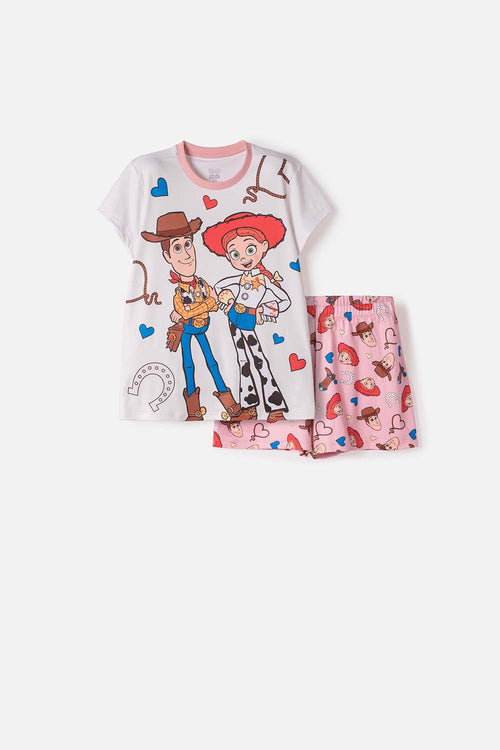PIJAMA DE TOY STORY CON SHORT MULTICOLOR PARA NIÑA