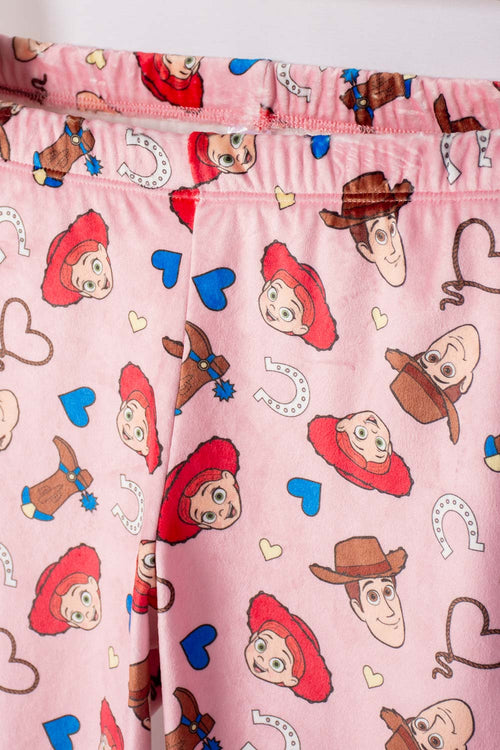 PIJAMA DE TOY STORY PANTALÓN LARGO PALO DE ROSA PARA NIÑA