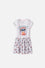 VESTIDO DE STITCH Y CAPYBARA MANGA CORTA MULTICOLOR PARA NIÑA