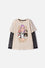 CAMISETA DE K-POP DEMON HUNTER CON MALLA ALMENDRA PARA NIÑA