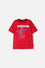 CAMISETA DE SPIDERMAN MANGA CORTA ROJO PARA NIÑO