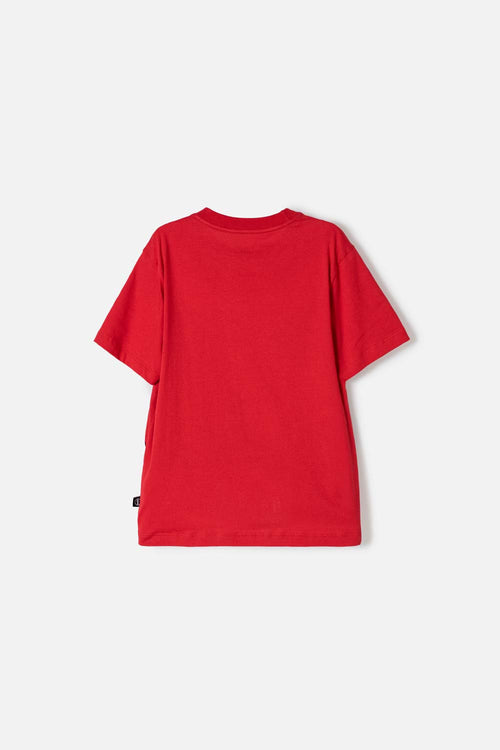CAMISETA DE SPIDERMAN MANGA CORTA ROJO PARA NIÑO