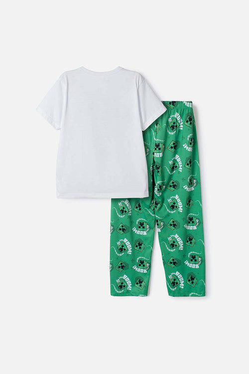 PIJAMA DE MINECRAFT PANTALÓN LARGO MULTICOLOR PARA NIÑO