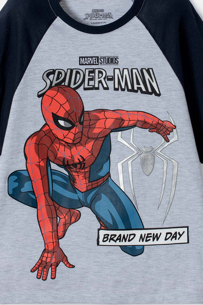 CAMISETA DE SPIDER-MAN MANGA CORTA MULTICOLOR PARA NIÑO