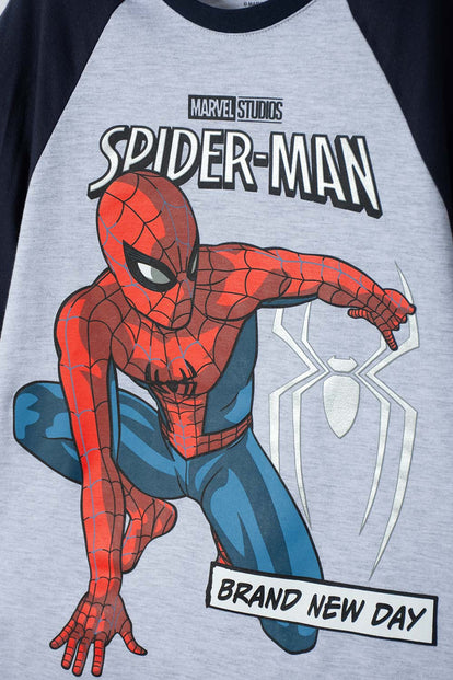 CAMISETA DE SPIDER-MAN MANGA CORTA MULTICOLOR PARA NIÑO