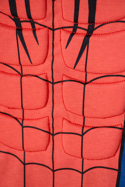 CAMISETA DE SPIDER-MAN MANGA CORTA AZUL Y ROJO PARA NIÑO