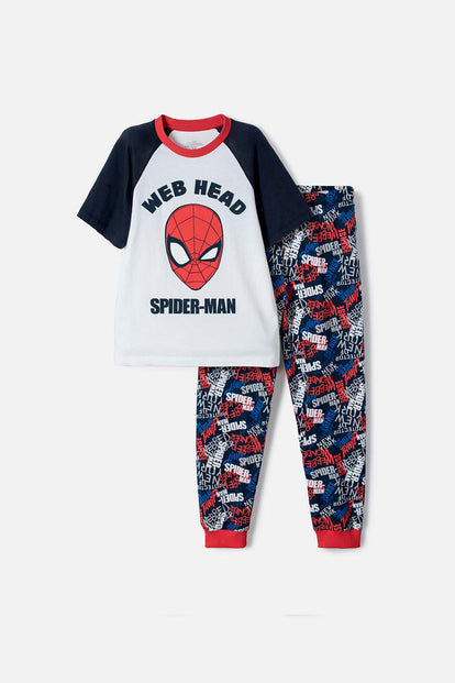 PIJAMA DE SPIDER-MAN PANTALÓN LARGO MULTICOLOR PARA NIÑO