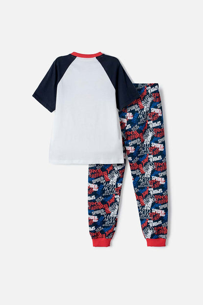 PIJAMA DE SPIDER-MAN PANTALÓN LARGO MULTICOLOR PARA NIÑO