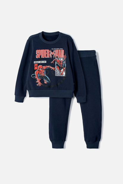 CONJUNTO DE SPIDER-MAN PANTALÓN LARGO AZUL PARA NIÑO