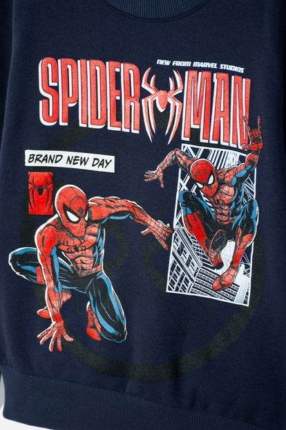 CONJUNTO DE SPIDER-MAN PANTALÓN LARGO AZUL PARA NIÑO