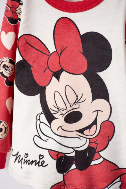 PIJAMA DE MINNIE MOUSE PANTALÓN LARGO MULTICOLOR PARA NIÑA