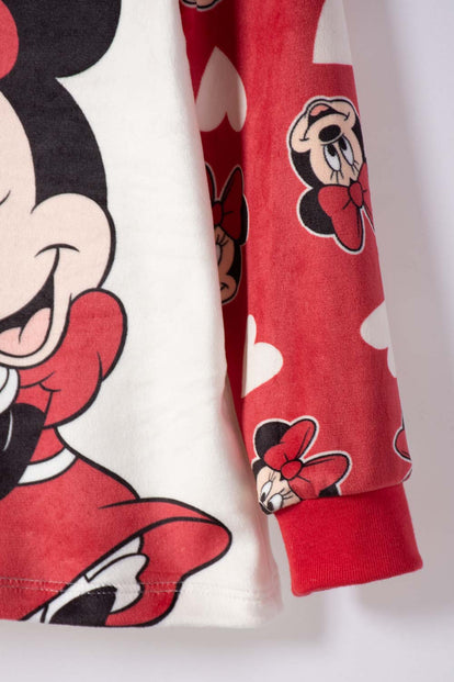 PIJAMA DE MINNIE MOUSE PANTALÓN LARGO MULTICOLOR PARA NIÑA