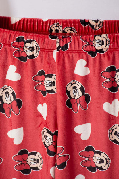 PIJAMA DE MINNIE MOUSE PANTALÓN LARGO MULTICOLOR PARA NIÑA