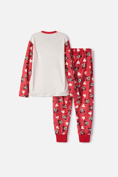PIJAMA DE MINNIE MOUSE PANTALÓN LARGO MULTICOLOR PARA NIÑA